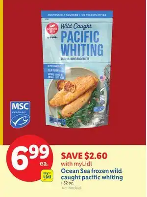 Lidl Ocean Sea frozen wild caught pacific whiting offer