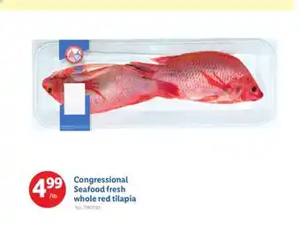 Lidl Congressional Seafood fresh whole red tilapia offer