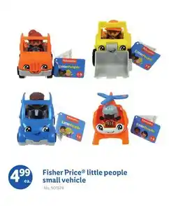 Lidl Fisher Price little people small vehicle offer