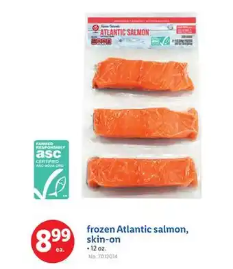 Lidl frozen Atlantic salmon, skin-on offer