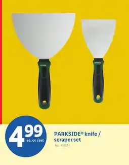 Lidl PARKSIDE knife/scraper set offer