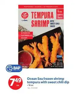 Lidl Ocean Sea frozen shrimp tempura with sweet chili dip offer