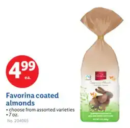 Lidl Favorina coated almonds offer