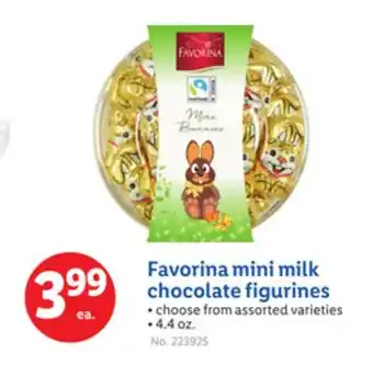 Lidl Favorina mini milk chocolate figurines offer