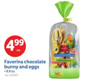 Lidl Favorina chocolate bunny and eggs offer