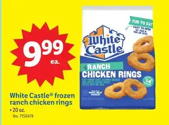 Lidl White Castle frozen ranch chicken rings offer