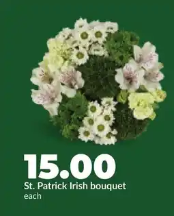 Hy-Vee St. Patrick Irish bouquet offer