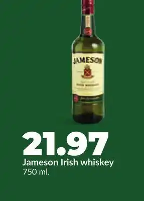 Hy-Vee Jameson Irish whiskey offer