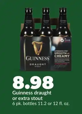 Hy-Vee Guinness draught or extra stout offer