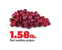 Hy-Vee Red seedless grapes offer