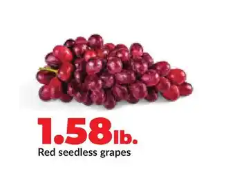 Hy-Vee Red seedless grapes offer