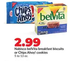 Hy-Vee Nabisco belVita breakfast biscuits or Chips Ahoy! cookies offer