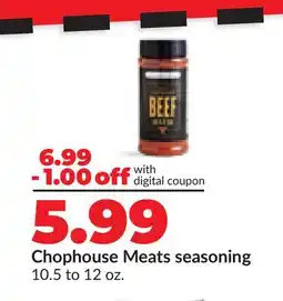 Hy-Vee Chophouse Meats seasoning offer