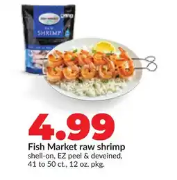 Hy-Vee Fish Market raw shrimp offer