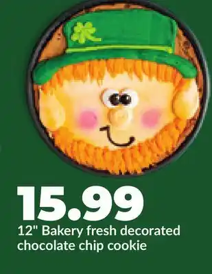 Hy-Vee 12 Bakery fresh decorated chocolate chip cookie offer