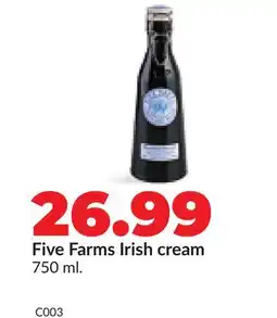 Hy-Vee Five Farms Irish cream offer