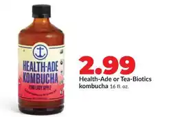 Hy-Vee Health-Ade or Tea-Biotics kombucha offer