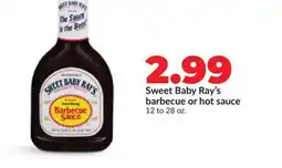 Hy-Vee Sweet Baby Ray's barbecue or hot sauce offer