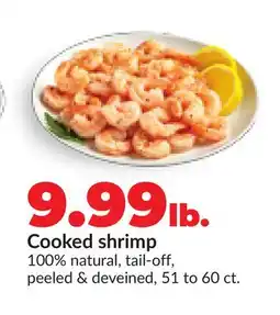 Hy-Vee Cooked shrimp offer