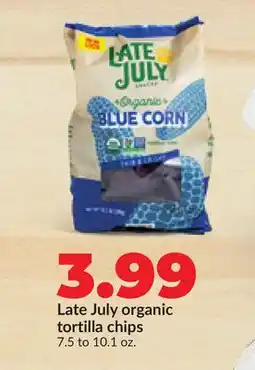 Hy-Vee Late July organic tortilla chips offer