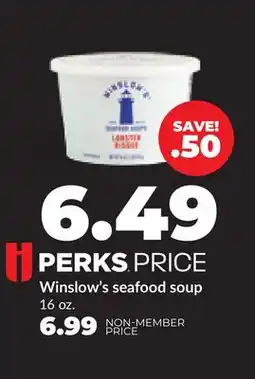 Hy-Vee Winslow's seafood soup offer