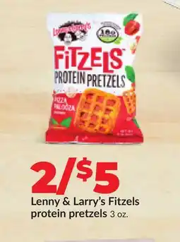 Hy-Vee Lenny & Larry's Fitzels protein pretzels offer