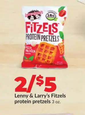 Hy-Vee Lenny & Larry's Fitzels protein pretzels offer