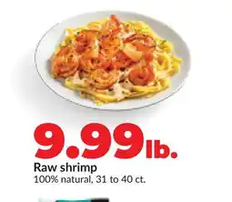 Hy-Vee Raw shrimp offer