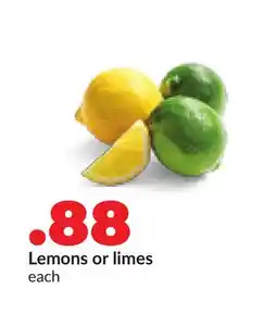 Hy-Vee Lemons or limes offer