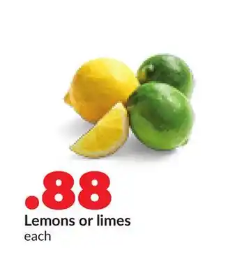 Hy-Vee Lemons or limes offer