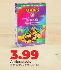 Hy-Vee Annie's snacks offer