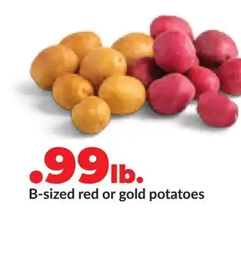 Hy-Vee B-sized red or gold potatoes offer