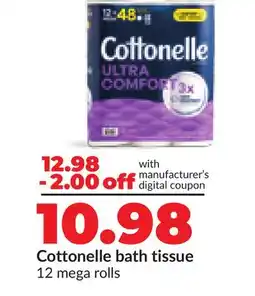 Hy-Vee Cottonelle bath tissue offer