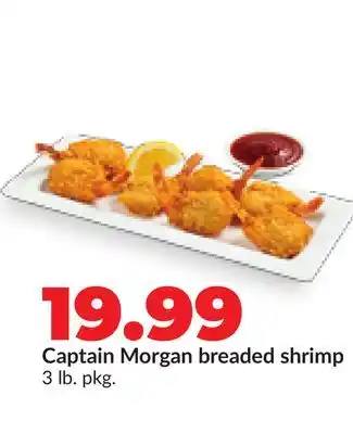 Hy-Vee Captain Morgan breaded shrimp offer