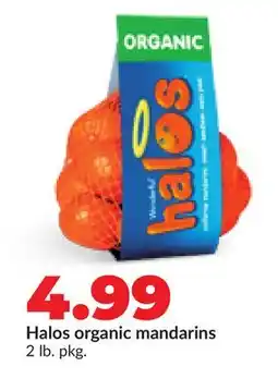 Hy-Vee Halos organic mandarins offer