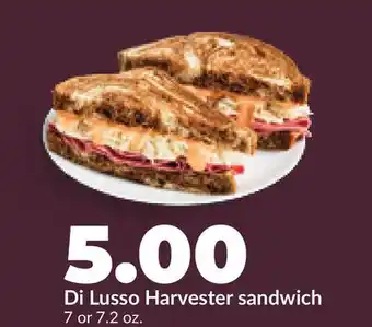 Hy-Vee Di Lusso Harvester sandwich offer