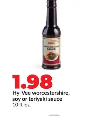 Hy-Vee Hy-Vee worcestershire, soy or teriyaki sauce offer