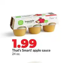 Hy-Vee That's Smart! apple sauce offer