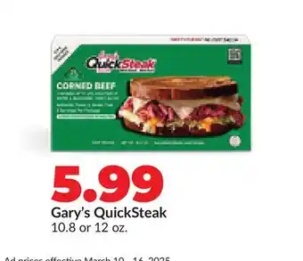 Hy-Vee Gary's QuickSteak offer