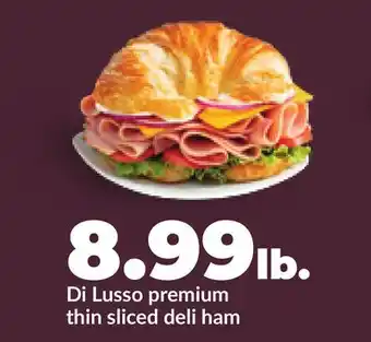 Hy-Vee Di Lusso premium thin sliced deli ham offer