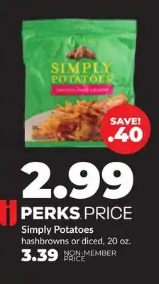 Hy-Vee Simply Potatoes hashbrowns offer