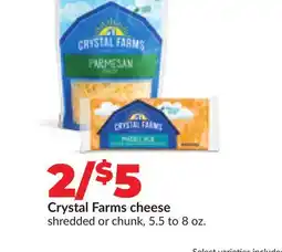 Hy-Vee Crystal Farms cheese offer