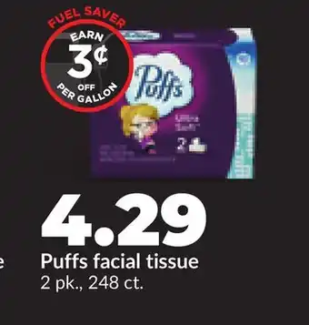 Hy-Vee Puffs facial tissue offer