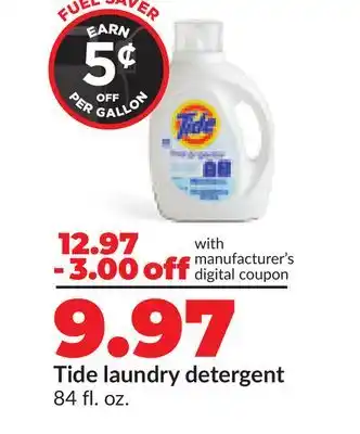 Hy-Vee Tide laundry detergent offer