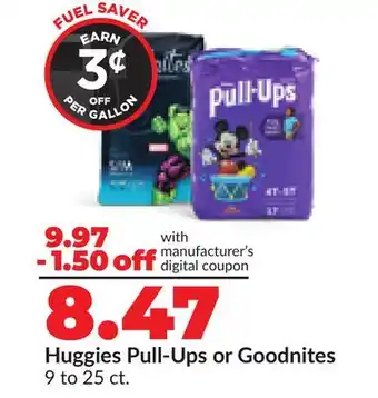 Hy-Vee Huggies Pull-Ups or Goodnites offer