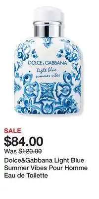 Ulta Beauty Dolce&Gabbana Light Blue Summer Vibes Pour Homme Eau de Toilette offer