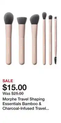 Ulta Beauty Morphe Travel Shaping Essentials Bamboo & Charcoal-Infused Travel Brush Set offer