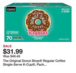 Office Depot The Original Donut Shop Regular Coffee Single-Serve K-Cup , Pack of 70 Pods offer