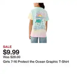 Belk Girls 7-16 Protect the Ocean Graphic T-Shirt offer