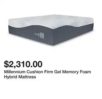 Belk Millennium Cushion Firm Gel Memory Foam Hybrid Mattress offer